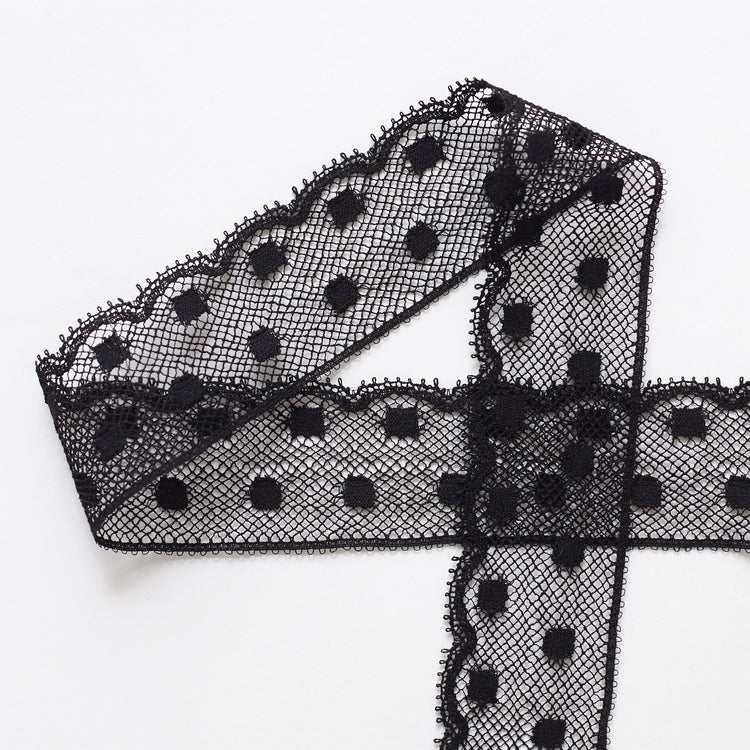 T22M00977 | Dots Galloon Lace 3,5cm - view 1