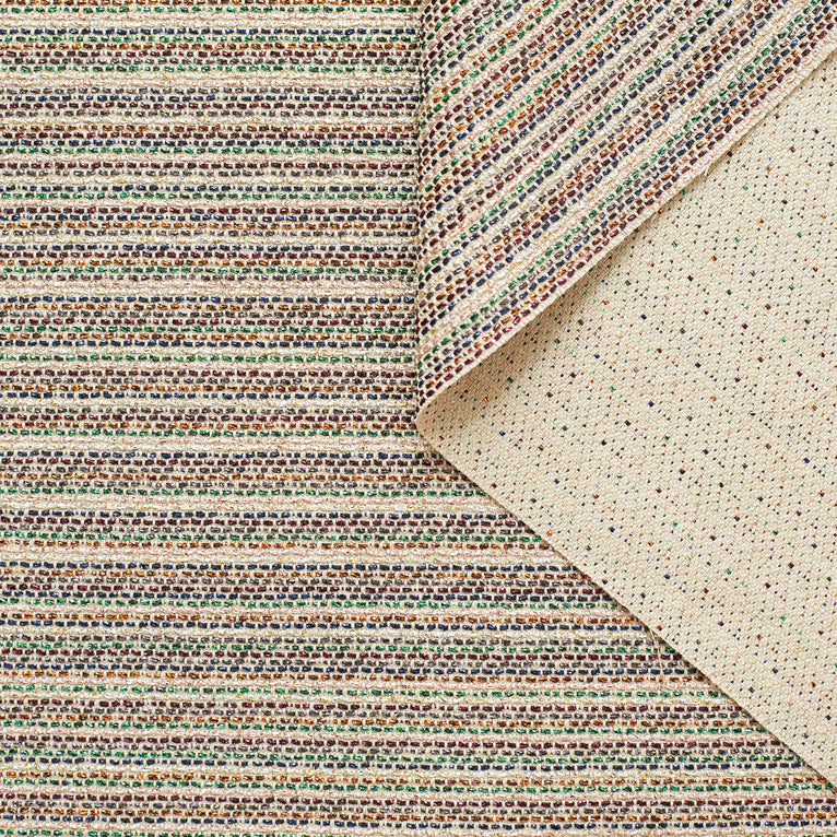 T22M00983 | Multicolor Lurex Striped Canvas - view 1