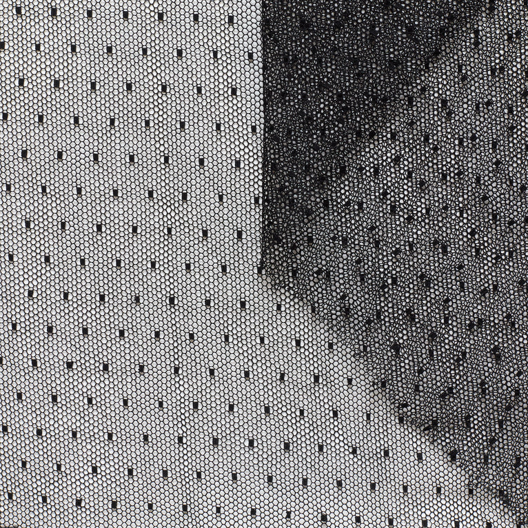 T22N01256 | Polka Dots Cotton Tulle - view 3