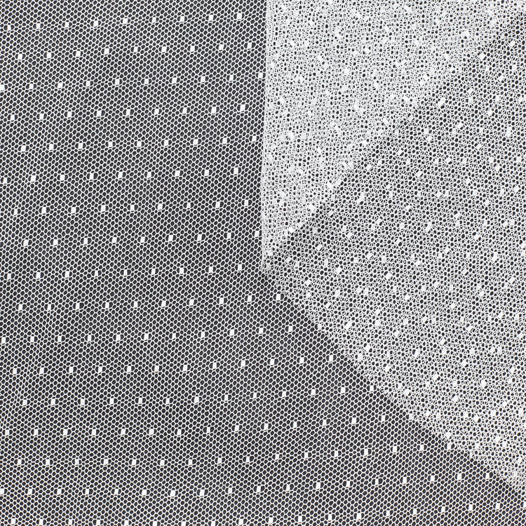 T22N01256 | Polka Dots Cotton Tulle - view 1