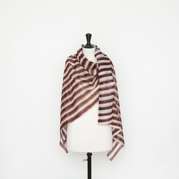 t22n01270 | Mousseline De Coton À Rayures Floues