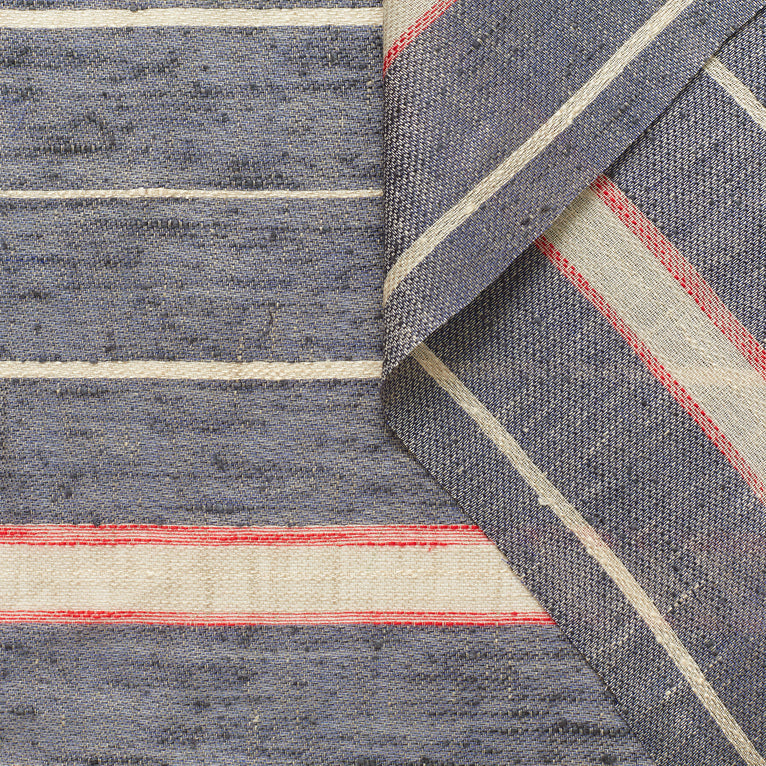 T22N01276 | Silk &amp; Linen Striped Tweed - view 1