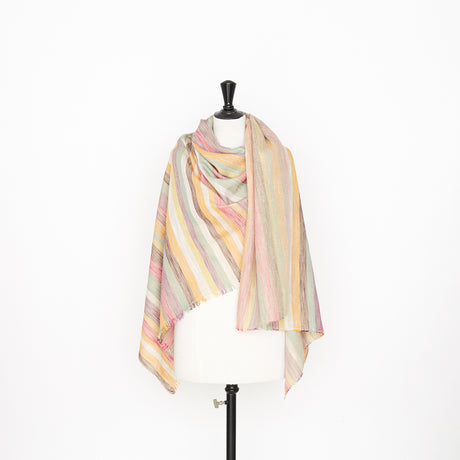  Tweed Multicolore Soie Et Lin