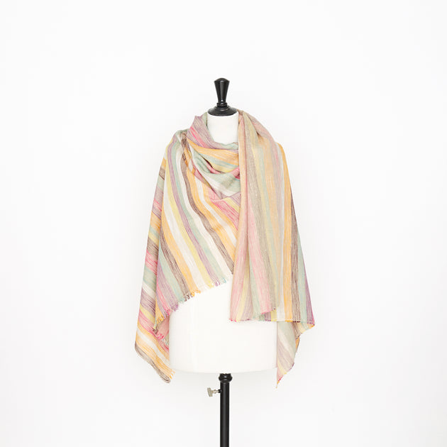 t22n01277 | Tweed Multicolore Soie Et Lin
