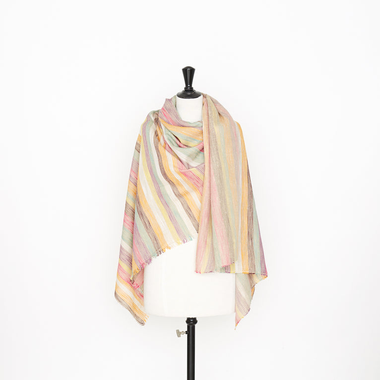 t22n01277 | Tweed Multicolore Soie Et Lin - vue 2