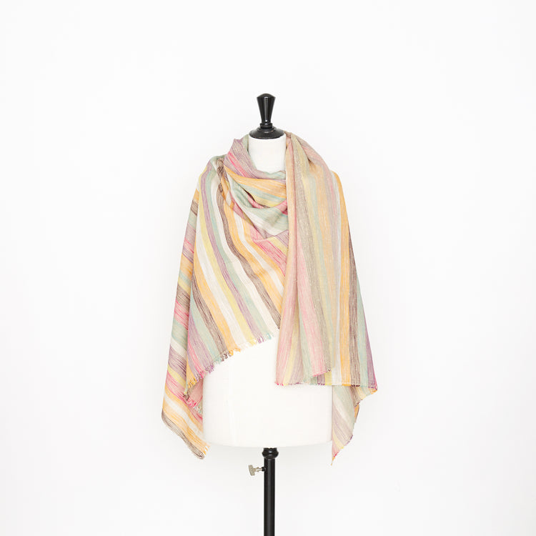 t22n01277 | Tweed Multicolore Soie Et Lin - vue 2