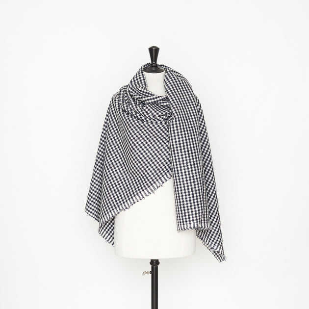 T22N01290 | Bouclé Gingham Wool