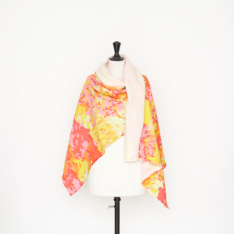 t22n01291 | Camo Coloré En Laine Et Soie - vue 4