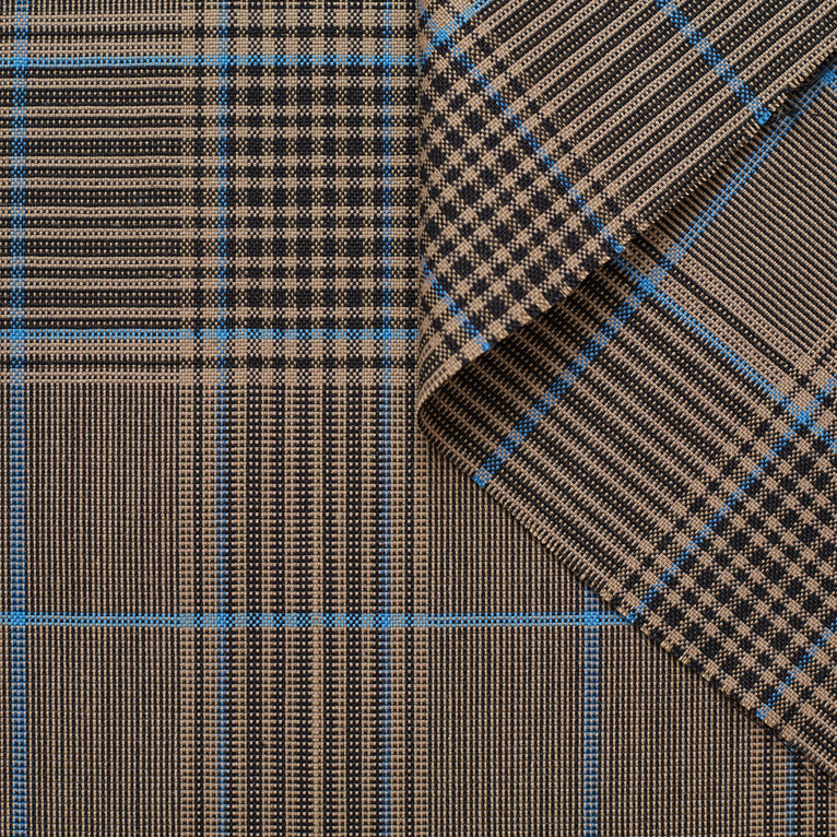 T22O01208 | Wool &amp; Cotton Prince of Wales - view 1