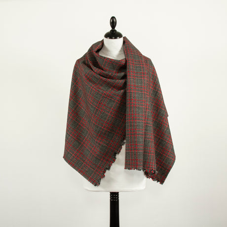  Melange Checked Wool