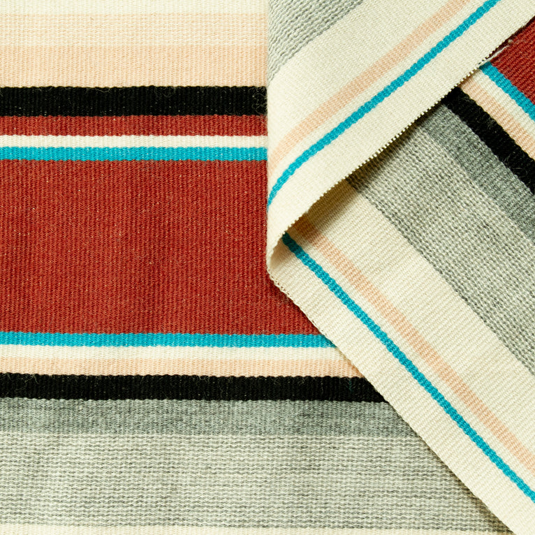 T22V03309 | Wool &amp; Cotton Striped Drap 155 x 160cm Pannel - view 1