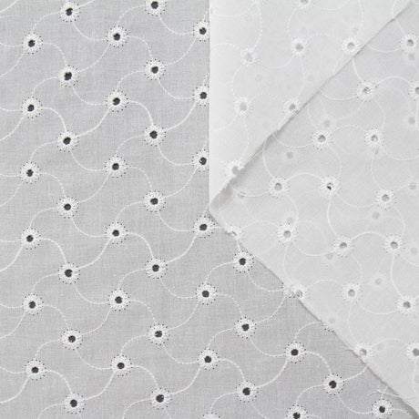 T22V03322 | Broderie Anglaise On Cotton Voile