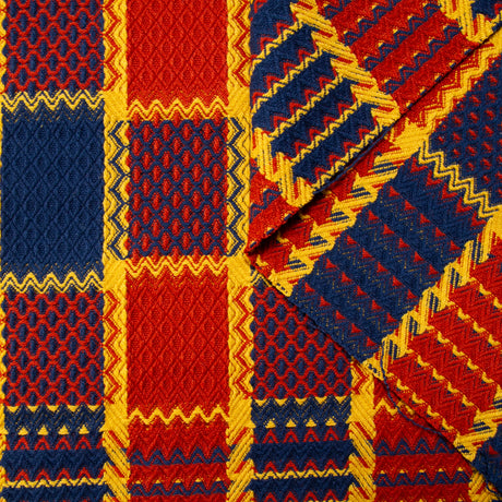 T22V03338 | Graphic & Textured Checked Wool