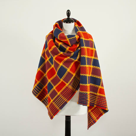  Graphic & Textured Checked Wool