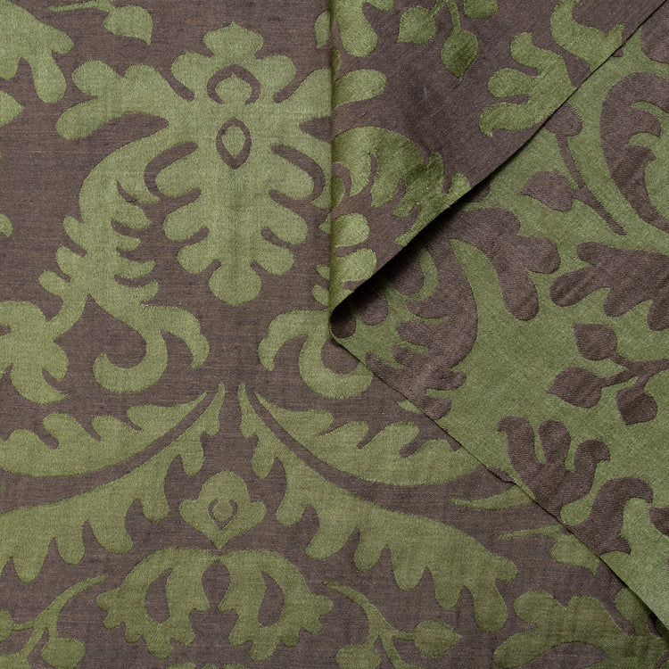 T22V03344 | Linen &amp; Silk Satin Jacquard - view 1