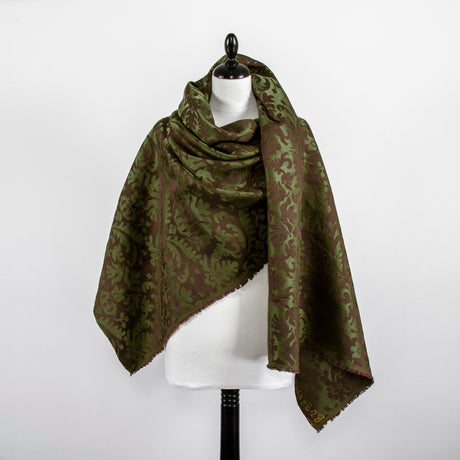  Linen & Silk Satin Jacquard