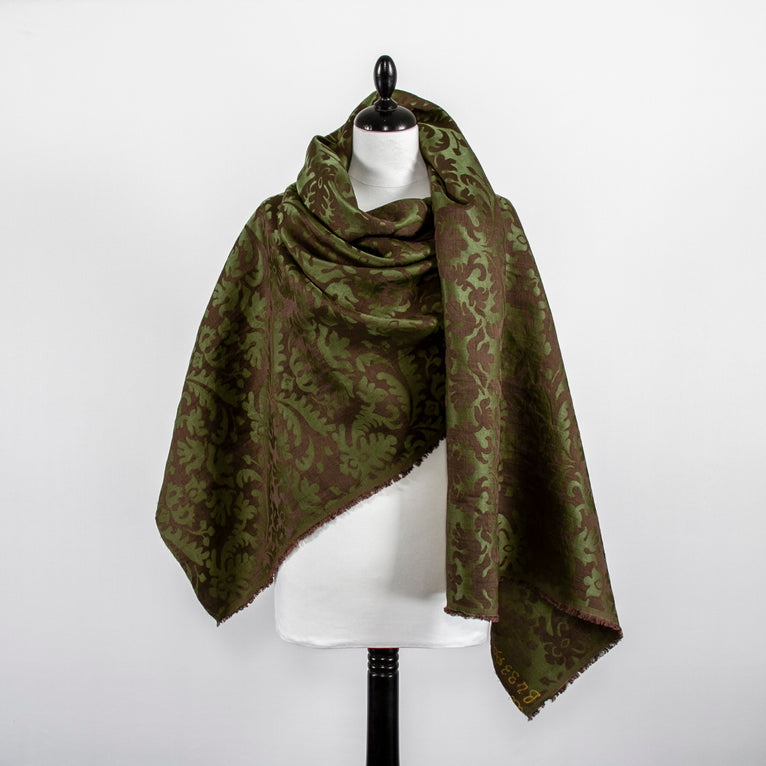 T22V03344 | Linen &amp; Silk Satin Jacquard - view 2