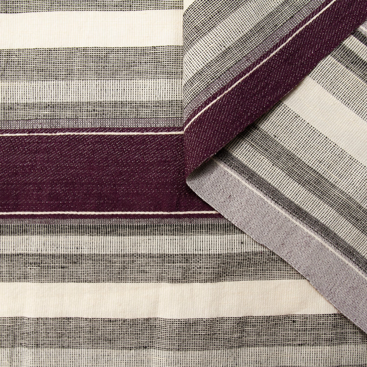 t22v03375 | Toile de Lin &amp; Coton Rayée - vue 1