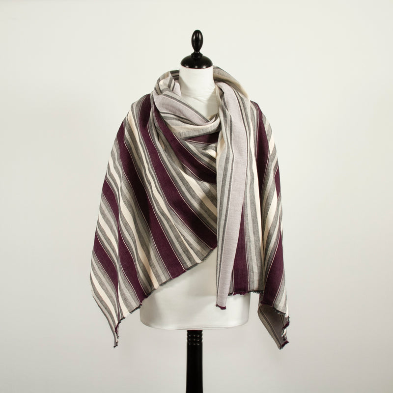 T22V03375 | Striped Linen & Cotton Canvas
