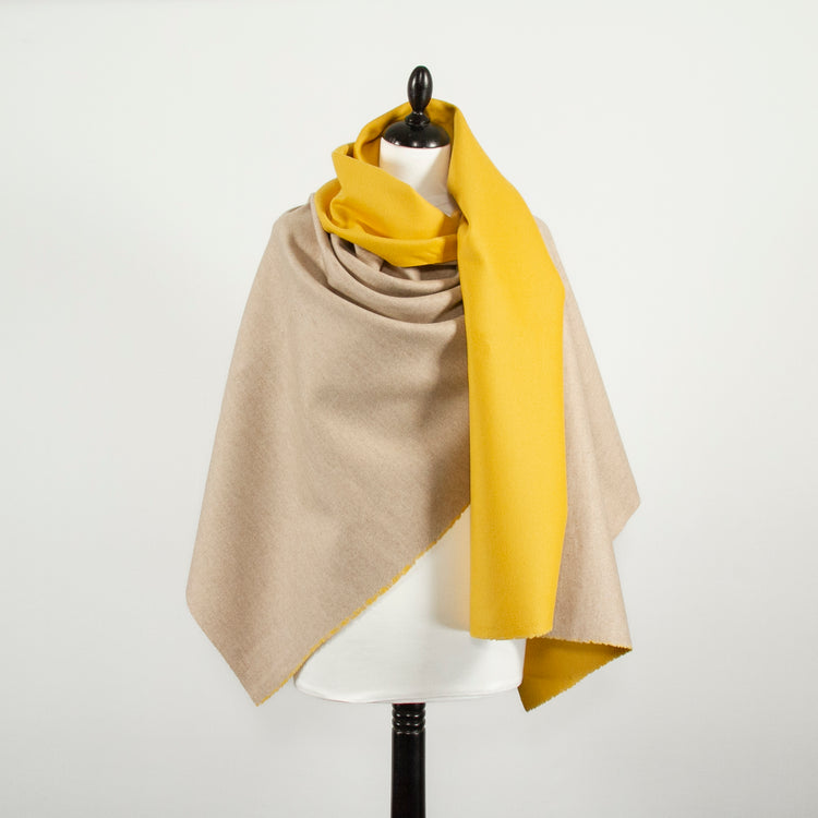 T22V03383 | Bicolor Splittable Wool &amp; Cashmere Drap - view 2