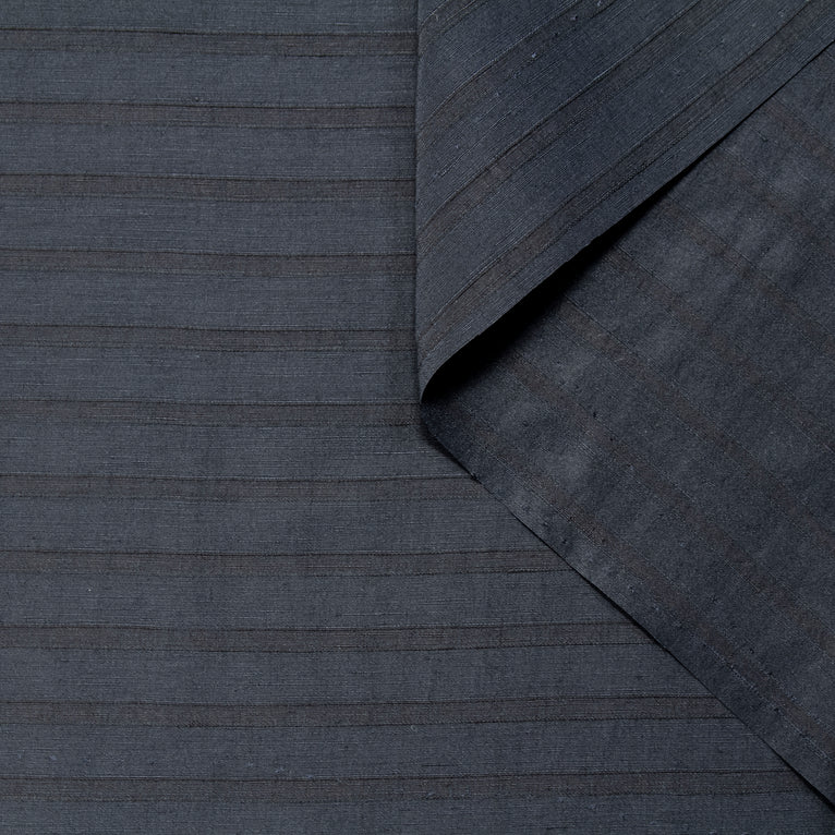 T22V03387 | Linen &amp; Silk Striped Shantung - view 3