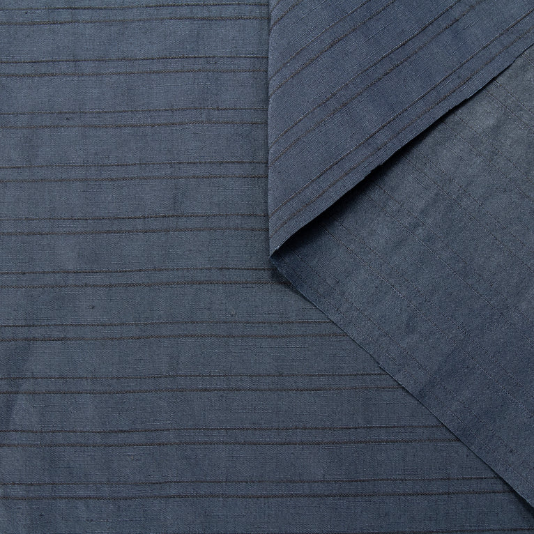 T22V03387 | Linen &amp; Silk Striped Shantung - view 1