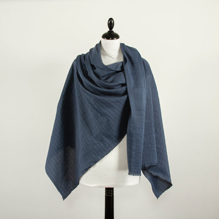 T22V03387 | Linen &amp; Silk Striped Shantung - view 2
