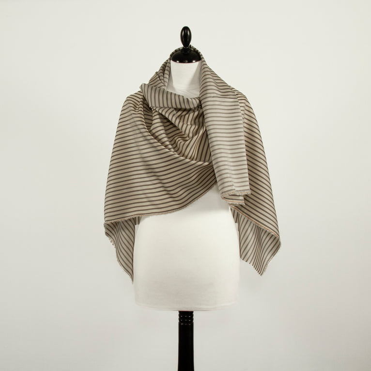 T22V03404 | Striped Cupro Twill Lining - view 2