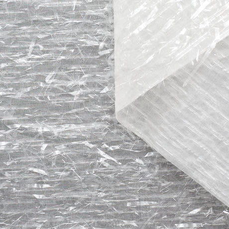 T22W03562 | Silk Organza with Transparent Fringes