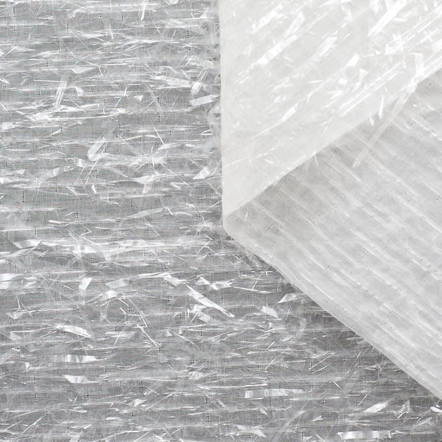 T22W03562 | Silk Organza with Transparent Fringes