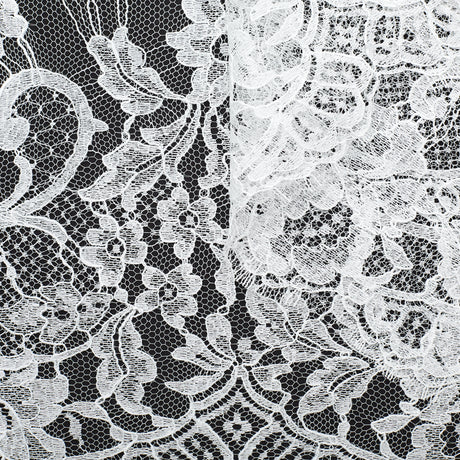 T22W03579 | Scalloped Floral Band Lace 37cm