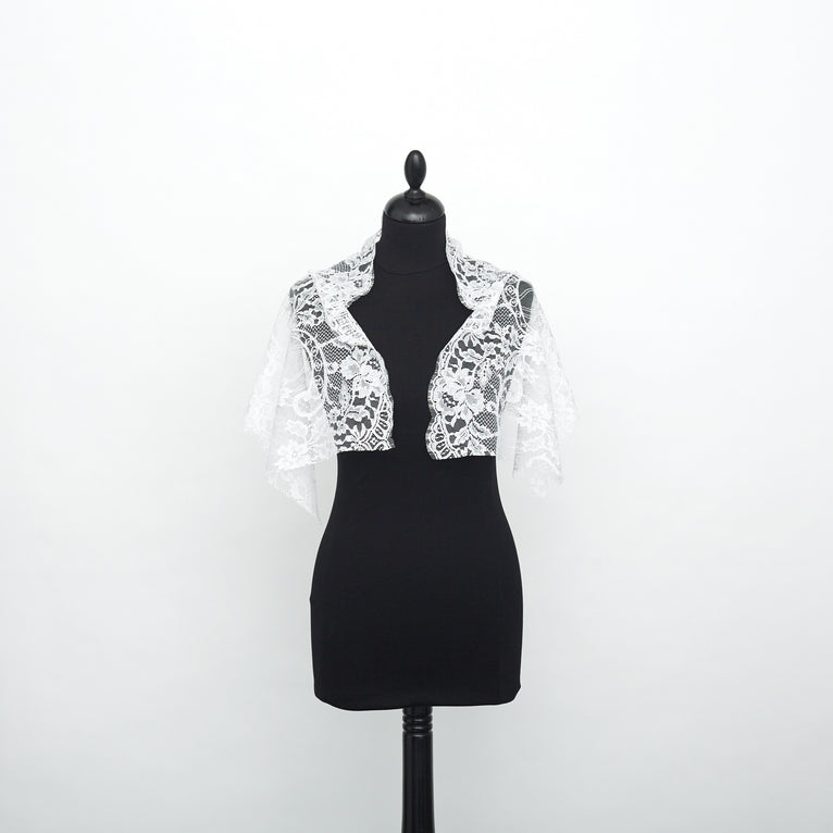 T22W03579 | Scalloped Floral Band Lace 37cm - view 2