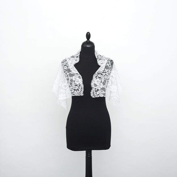 T22W03579 | Scalloped Floral Band Lace 37cm - view 2