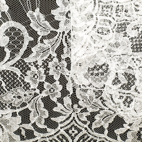 T22W03579 | Scalloped Floral Band Lace 37cm