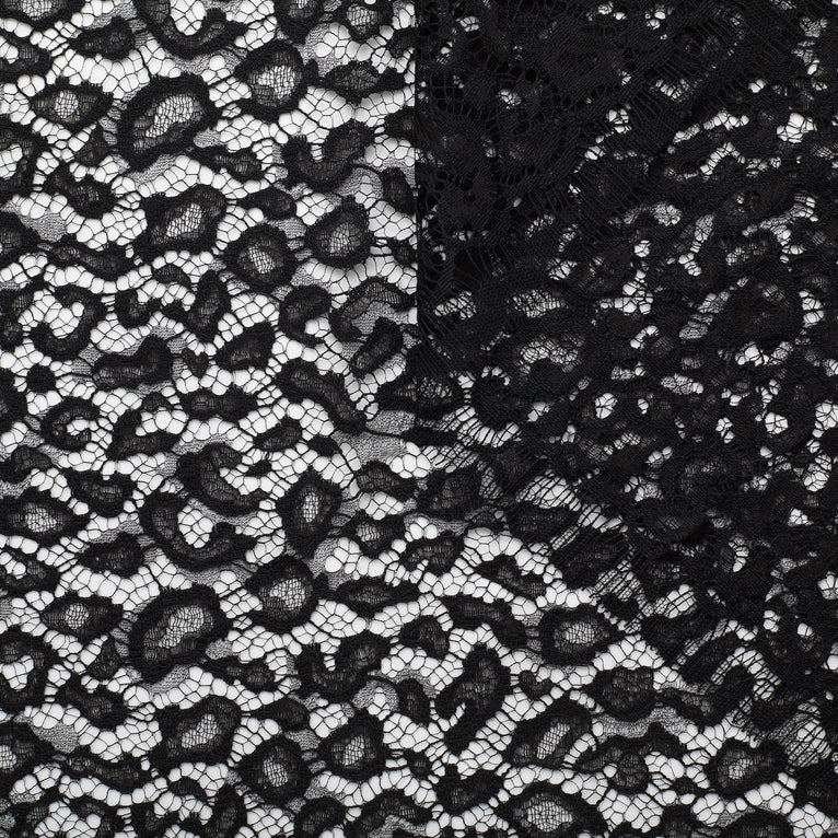 T22W03586 | Leopard Polyviscose Lace - view 1