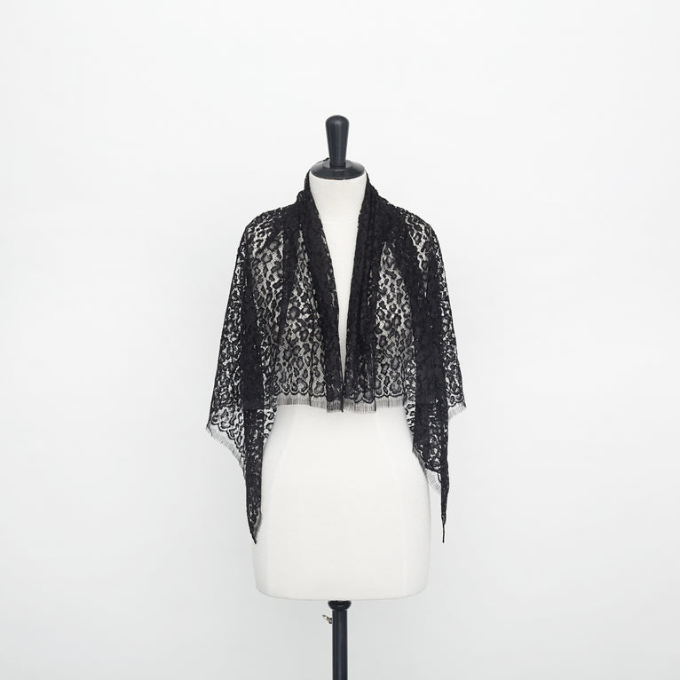 T22W03586 | Leopard Polyviscose Lace - view 2