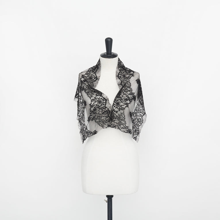 T22W03587 | Floral Wavy Band Lace 32cm - view 2