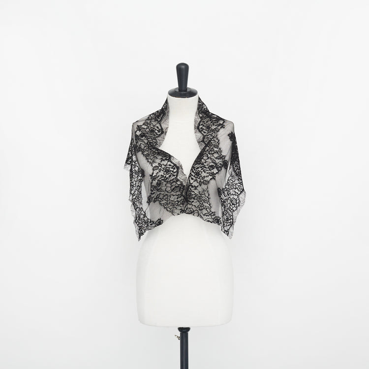 T22W03587 | Floral Wavy Band Lace 32cm - view 2