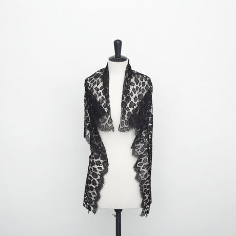  Scalloped Leopard Lace 88cm