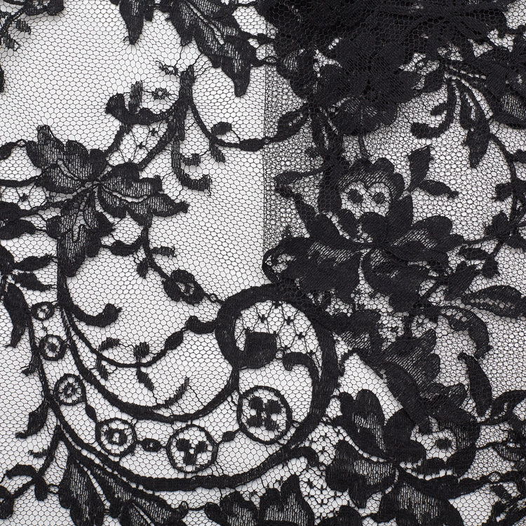 T22W03612 | Scalloped Floral Lace 65cm - view 1