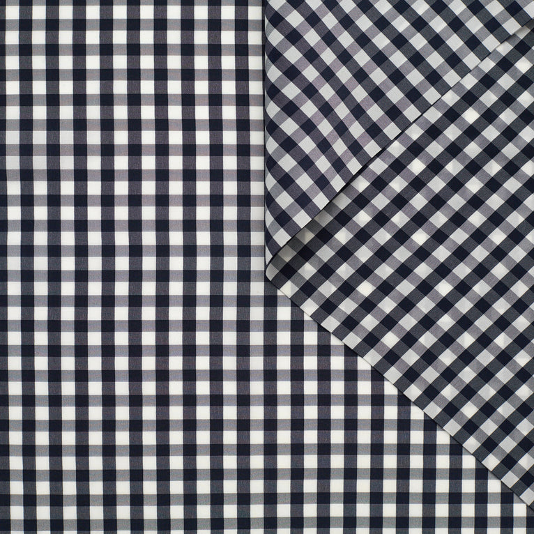 T22Z03856 | Gingham Silk Poplin - view 1
