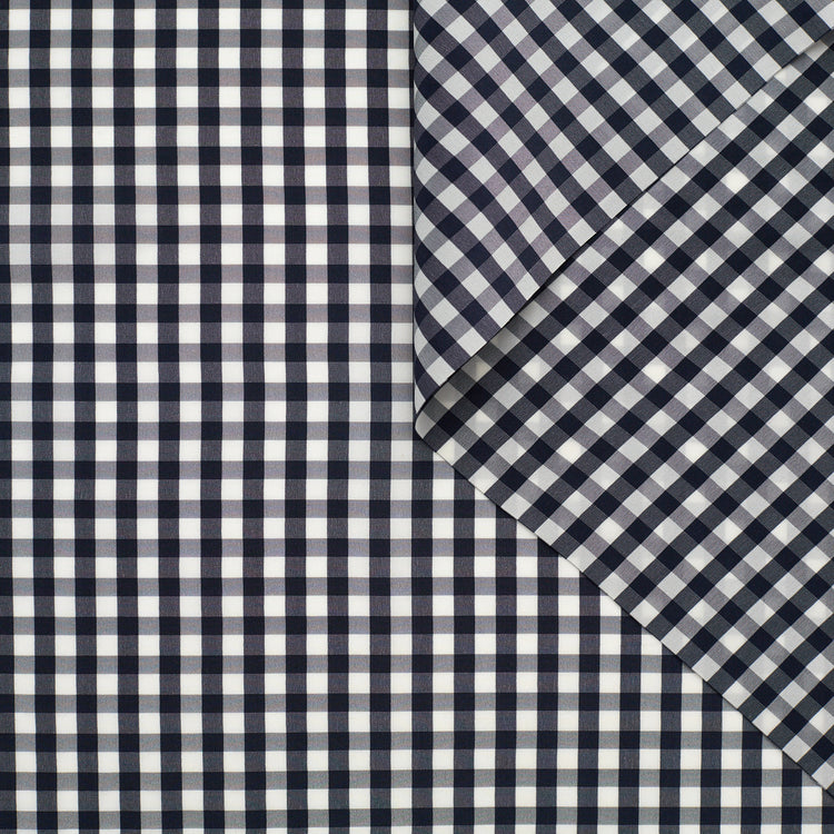 T22Z03856 | Gingham Silk Poplin - view 1