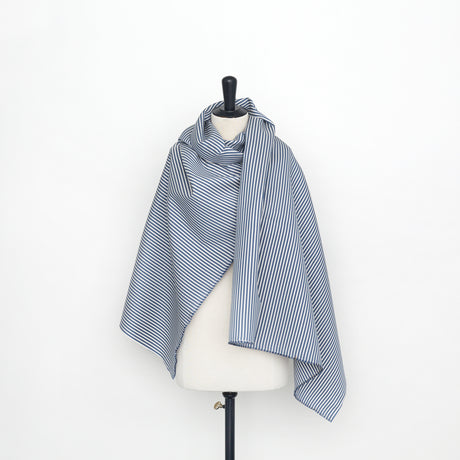  Soie & Coton à Rayures Texturées