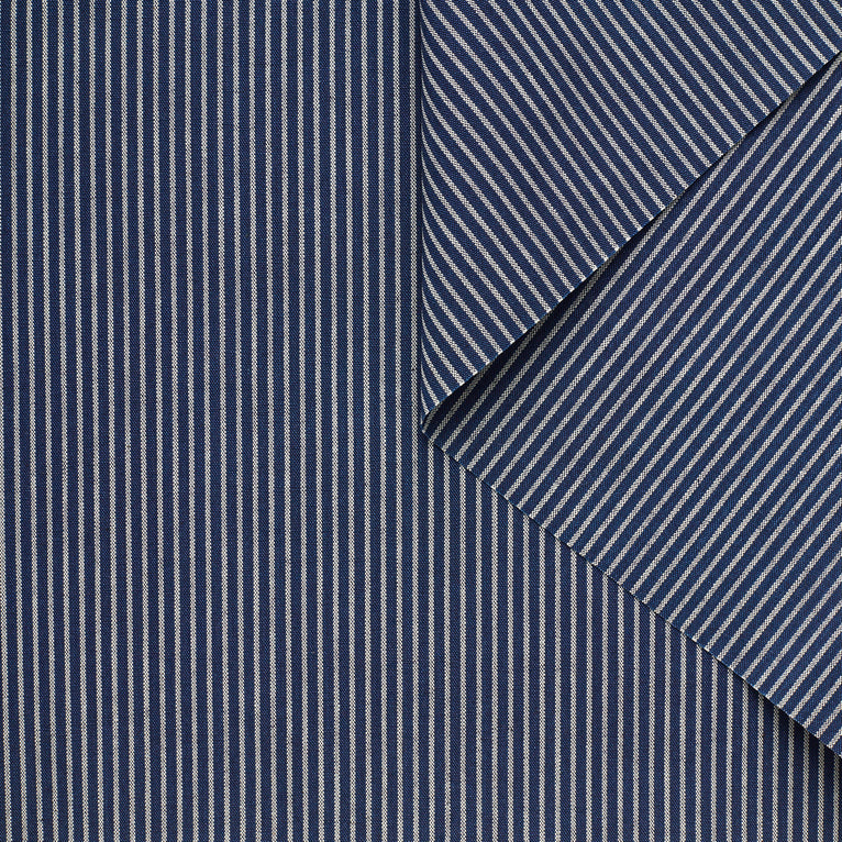 T23B04511 | Striped Cotton Chambray - view 1