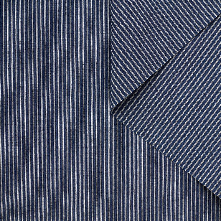 T23B04511 | Striped Cotton Chambray - view 1