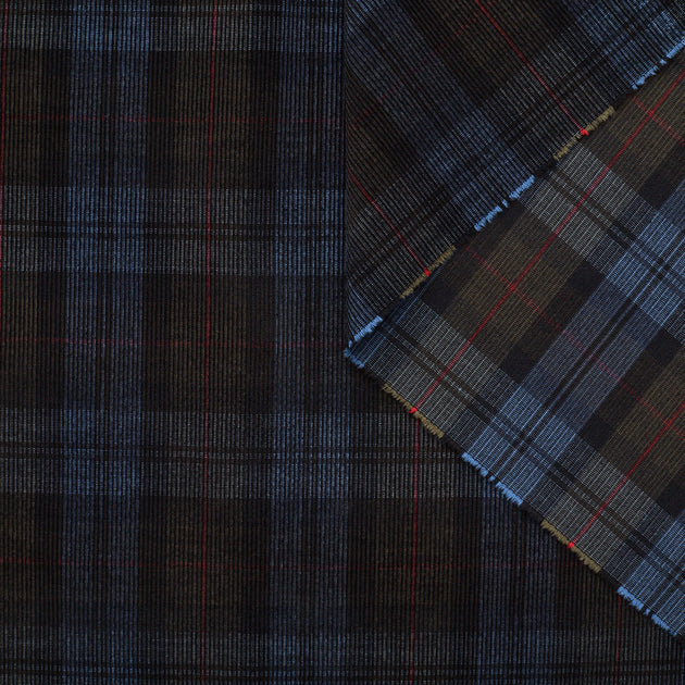 t23k04157 | Velours Milleraies Coton Tartan
