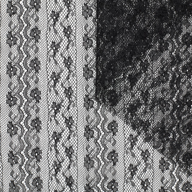 T23M04336 | Striped Floral Lace