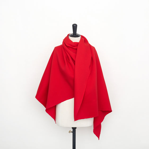 T23M04337 | Double Face Wool & Silk Crepe