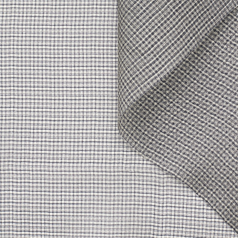 T23M04351 | Checked Silk Gauze - view 1