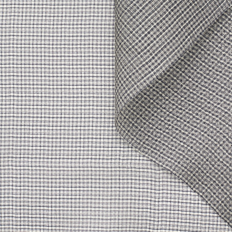 T23M04351 | Checked Silk Gauze - view 1